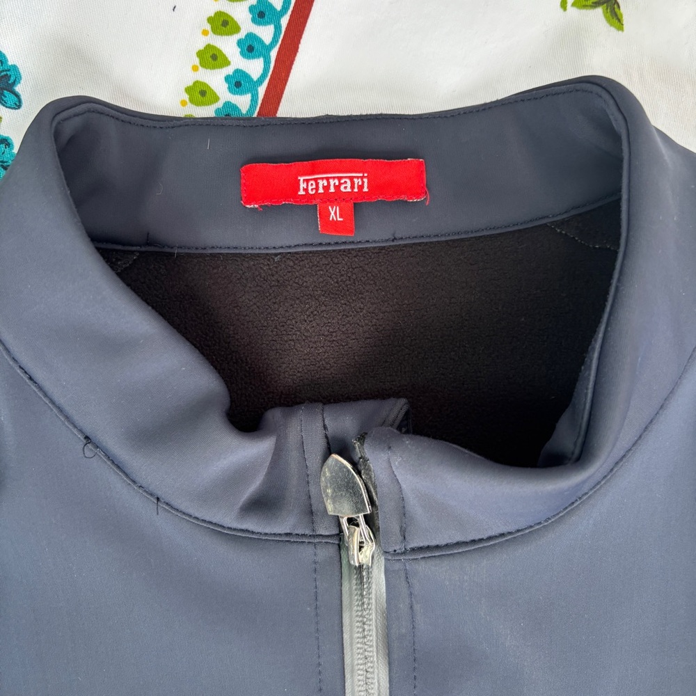 Ferrari Soft Shell Performance Jacket Limited Edition Blue & Grey - Picture 3 of 12